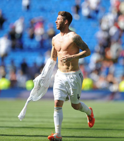 Sergio Ramos shirtless