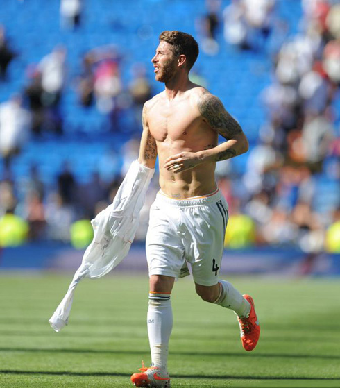 Sergio Ramos shirtless