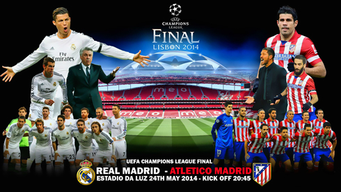 UEFA Champions League final - Real Madrid vs Atletico Madrid poster