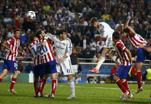 Sergio Ramos equalizer header in Real Madrid vs Atletico Madrid, in UCL final in 2014