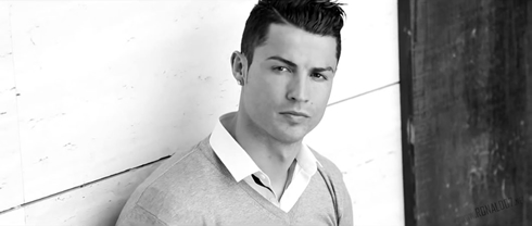 Cristiano Ronaldo photoshoot for Tag Heuer, in black and white