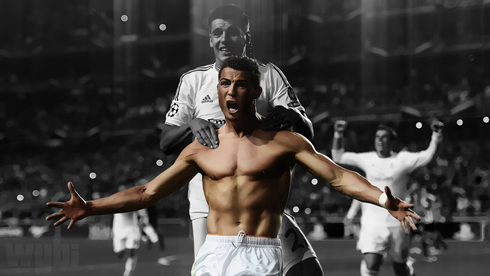 Cristiano Ronaldo shirtless celebration