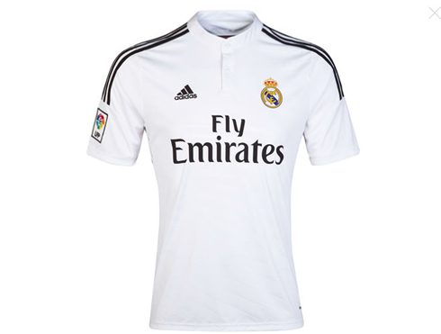 Real Madrid home white jersey 2014-2015 front