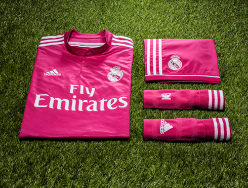 Real Madrid pink away kit 2014-2015