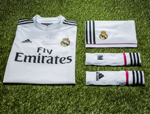 Real Madrid white home kit 2014-2015