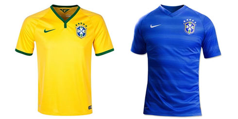 Brazil jerseys kits in the World Cup 2014