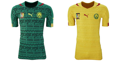 Cameroon jerseys kits in the World Cup 2014