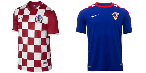 Croatia jerseys kits in the World Cup 2014