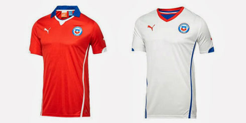 Chile jerseys kits in the World Cup 2014