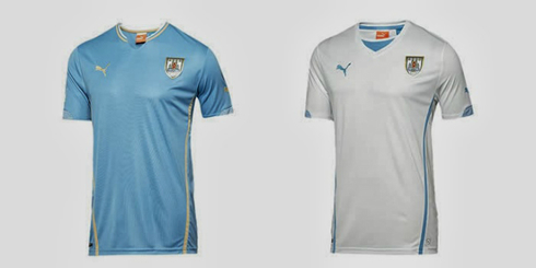 Uruguay jerseys kits in the World Cup 2014