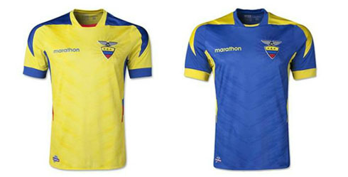Ecuador jerseys kits in the World Cup 2014