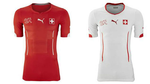 Switzerland jerseys kits in the World Cup 2014