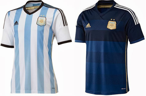 Argentina jerseys kits in the World Cup 2014