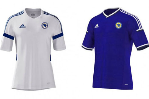 Bosnia-Herzegovina jerseys kits in the World Cup 2014