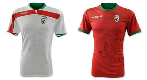 Iran jerseys kits in the World Cup 2014