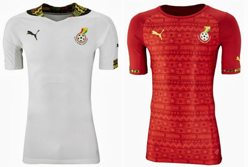 Ghana jerseys kits in the World Cup 2014