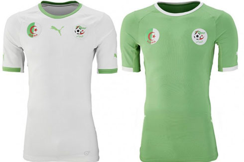 Algeria jerseys kits in the World Cup 2014