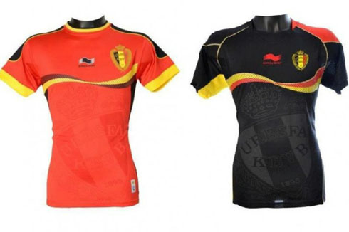 Belgium jerseys kits in the World Cup 2014