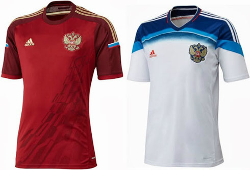 Russia jerseys kits in the World Cup 2014