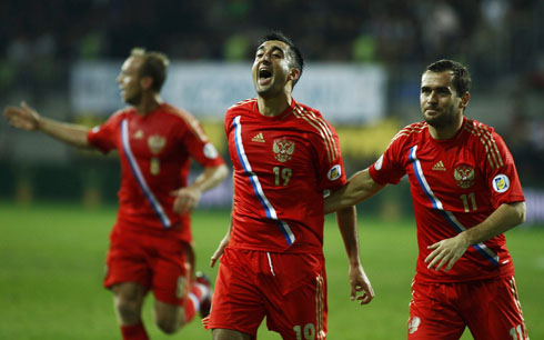 Russia National Team during the World Cup 2014 qualifiers