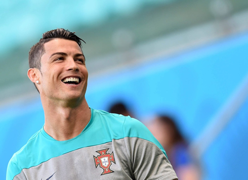 Cristiano Ronaldo in Portugal Team practice, before the World Cup debut against Germany
