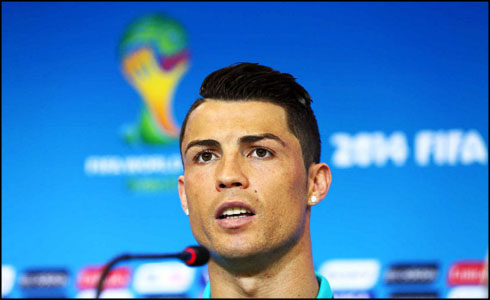 Cristiano Ronaldo talking in the press conference ahead of the game vs Germany