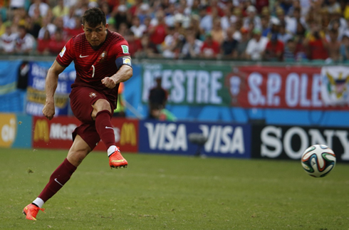 Cristiano Ronaldo free-kick in the FIFA World Cup 2014