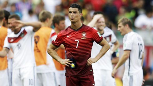 Cristiano Ronaldo feeling powerless in Portugal's humiliatio against Germany, in the FIFA World Cup 2014