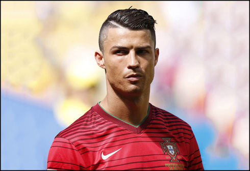 Cristiano Ronaldo haircut in Portugal's FIFA World Cup 2014