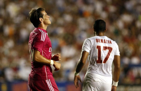Gareth Bale wearing the new Real Madrid pink jersey