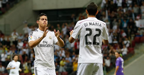 James Rodríguez and Di María in Real Madrid 2014