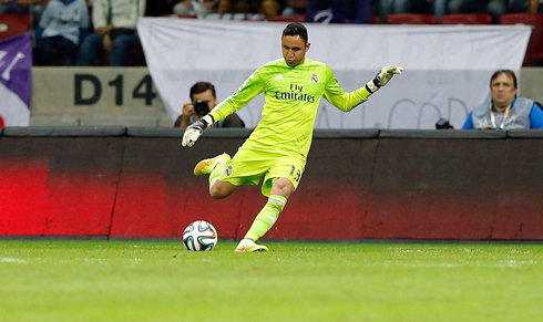 Keylor Navas playing for Real Madrid