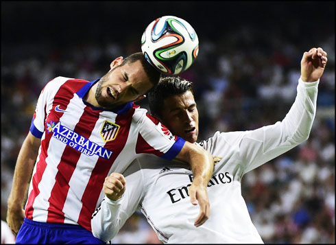 Cristiano Ronaldo head clash in Real Madrid vs Atletico Madrid