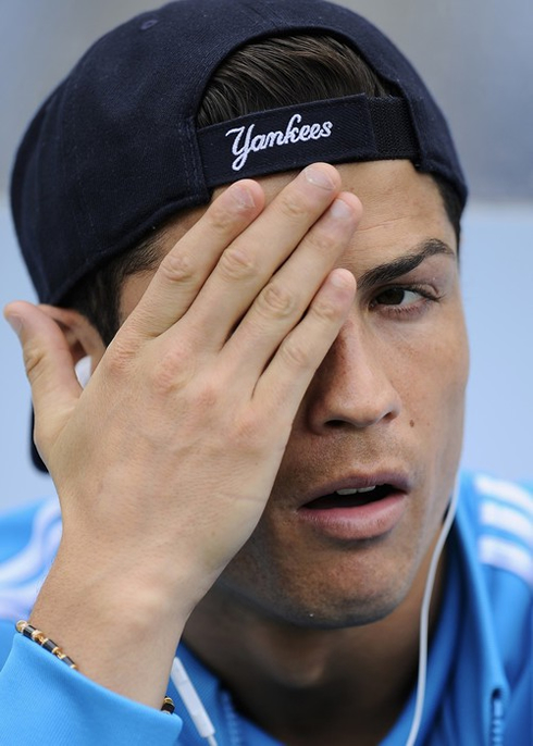 Cristiano Ronaldo eye patch, with his own hand