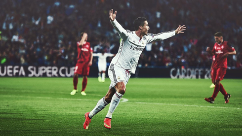 Cristiano Ronaldo celebrating a goal