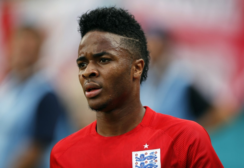 Raheem Sterling bold haircut and hairstyle