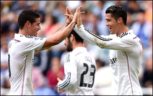 Chicharito and Cristiano Ronaldo in Real Madrid