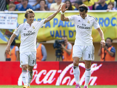Luka Modric and Gareth Bale in Real Madrid 2014-2015