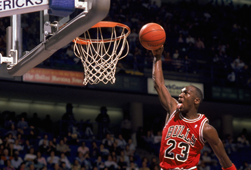 Michael Jordan dunking