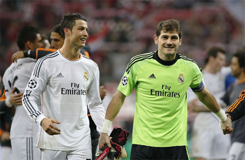 Cristiano Ronaldo and Iker Casillas