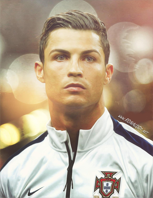 Cristiano Ronaldo face portrait