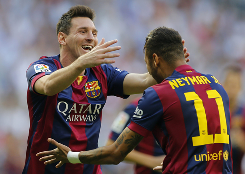 Messi and Neymar in El Clasico