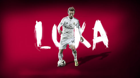 Luka Modric pink wallpaper in Real Madrid