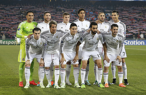 Real Madrid starting eleven against Basel, for the Champions League 2014-2015