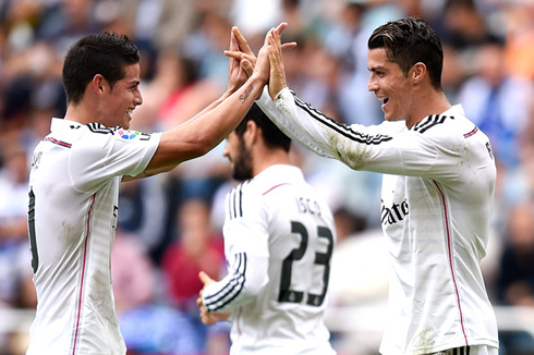 James Rodríguez and Cristiano Ronaldo best friends in Real Madrid