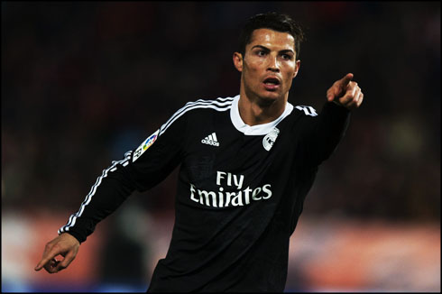 Cristiano Ronaldo reaction after scoring in Almeria 1-4 Real Madrid