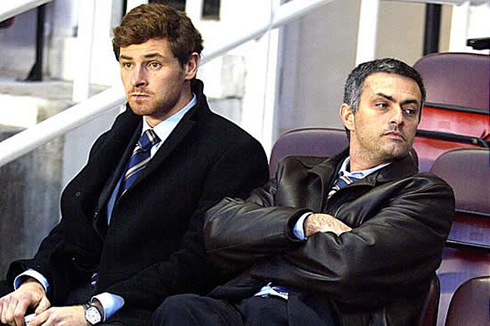 André Villas Boas next to José Mourinho