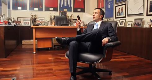 Jorge Mendes working day in his office