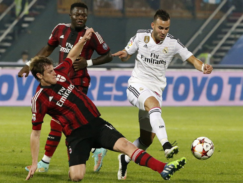 Jesé Rodríguez playing in Real Madrid vs AC Milan