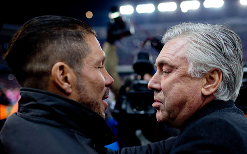 Diego Simeone and Carlo Ancelotti